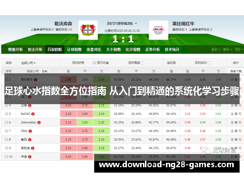 足球心水指数全方位指南 从入门到精通的系统化学习步骤 足球心水指数全方位指南 从入门到精通的系统化学习步骤